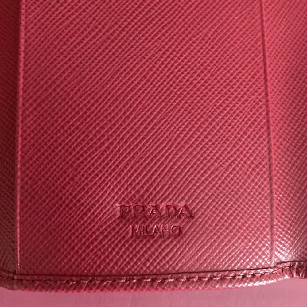 Prada Pink Saffiano Key Holder - Picture 10 of 15
